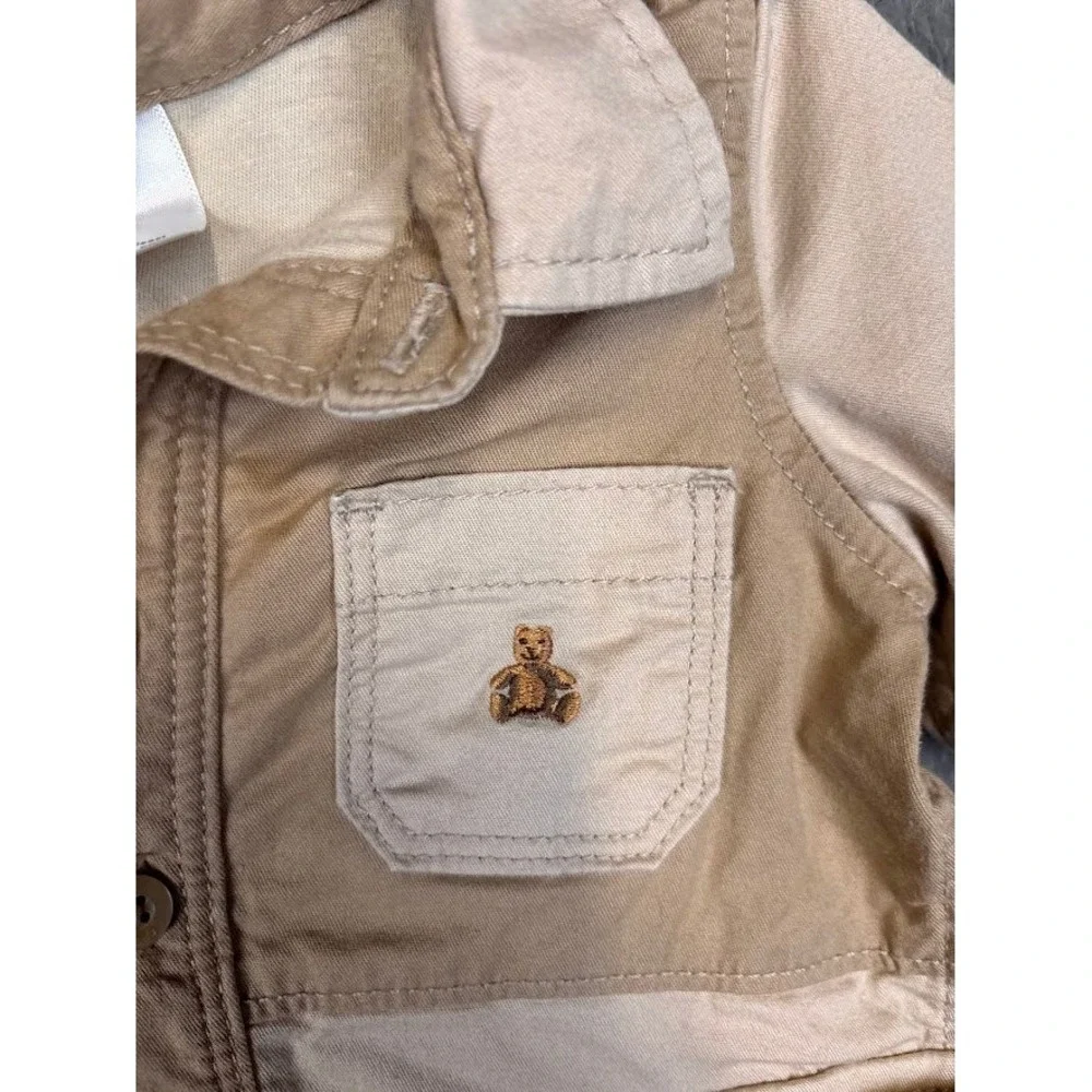 Baby Gap Patchwork Utility Romper‎ Jumpsuit 